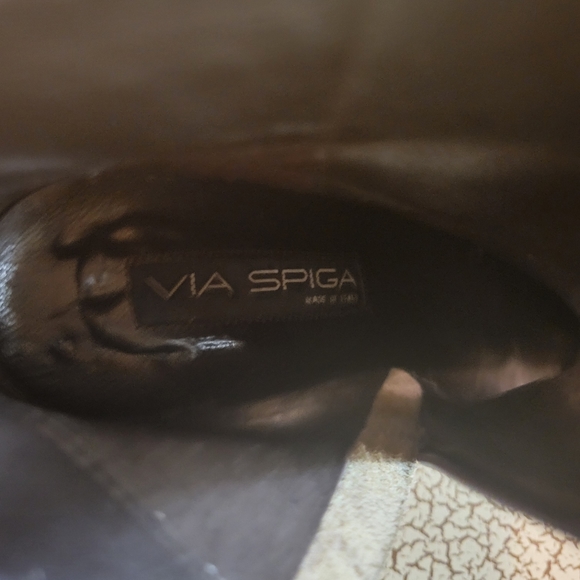 Via Spiga Snake Print Ankle Booties - Picture 5 of 6